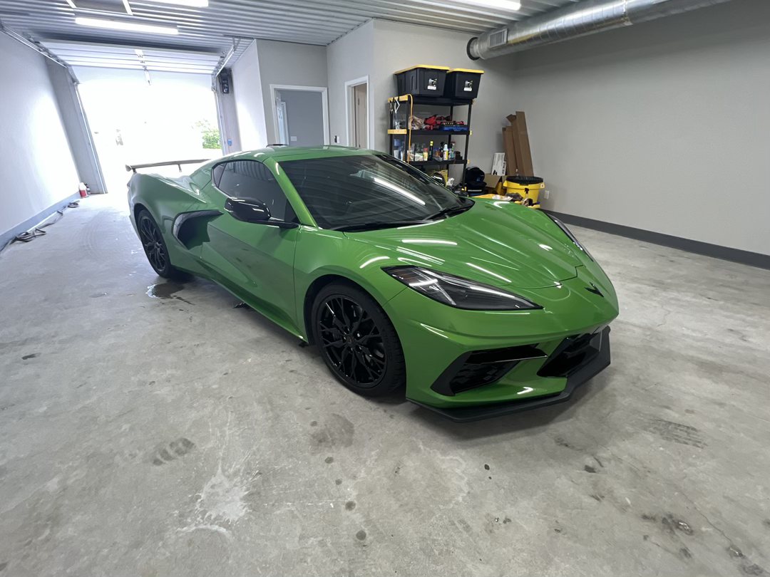 Front three-quarter view of the 2026 Corvette Stingray